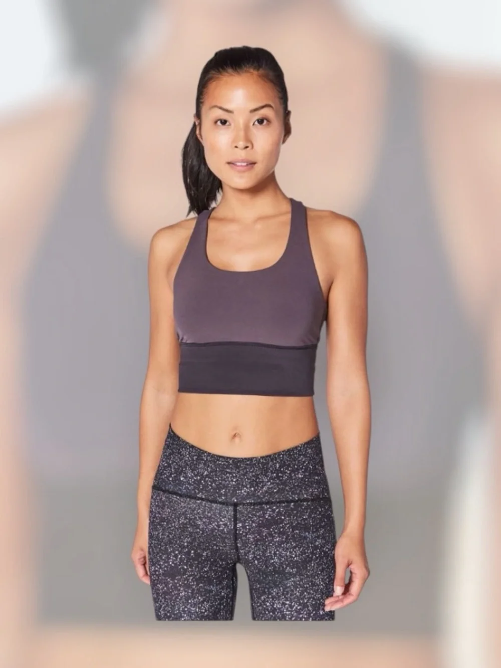 Lululemon Invigorate Bra Long Line Black Currant / Boysenberry